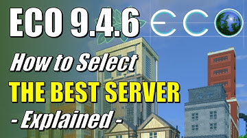 ECO S6-EP9 - Server Selection - Selecting the Best ECO Server for You - Server Setup Data Explained