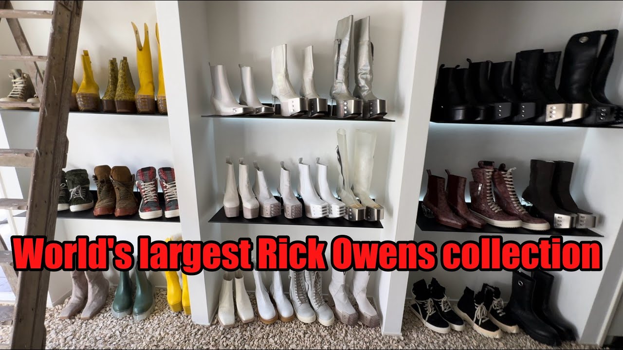 The WORLD'S LARGEST RICK OWENS collection - BJORN LANEN Gallery Opening
