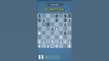 Daily QUEEN FORK #chess #puzzle #56 4/12/2023 |#shorts