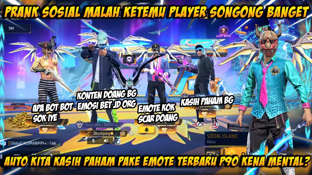 Prank sosial island jadi orang tengil malah di toxic in sama S1😬| Auto kasih paham emot 2jt😁