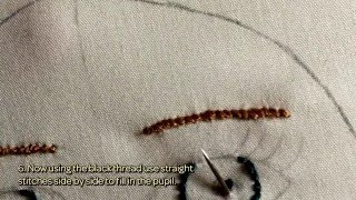 How To Embroider A Beautiful Realistic Doll's Eye - DIY Crafts Tutorial - Guidecentral screenshot 3