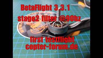 Betaflight 3.3.1 stage2 filter test with xHover Stingy #justRAW