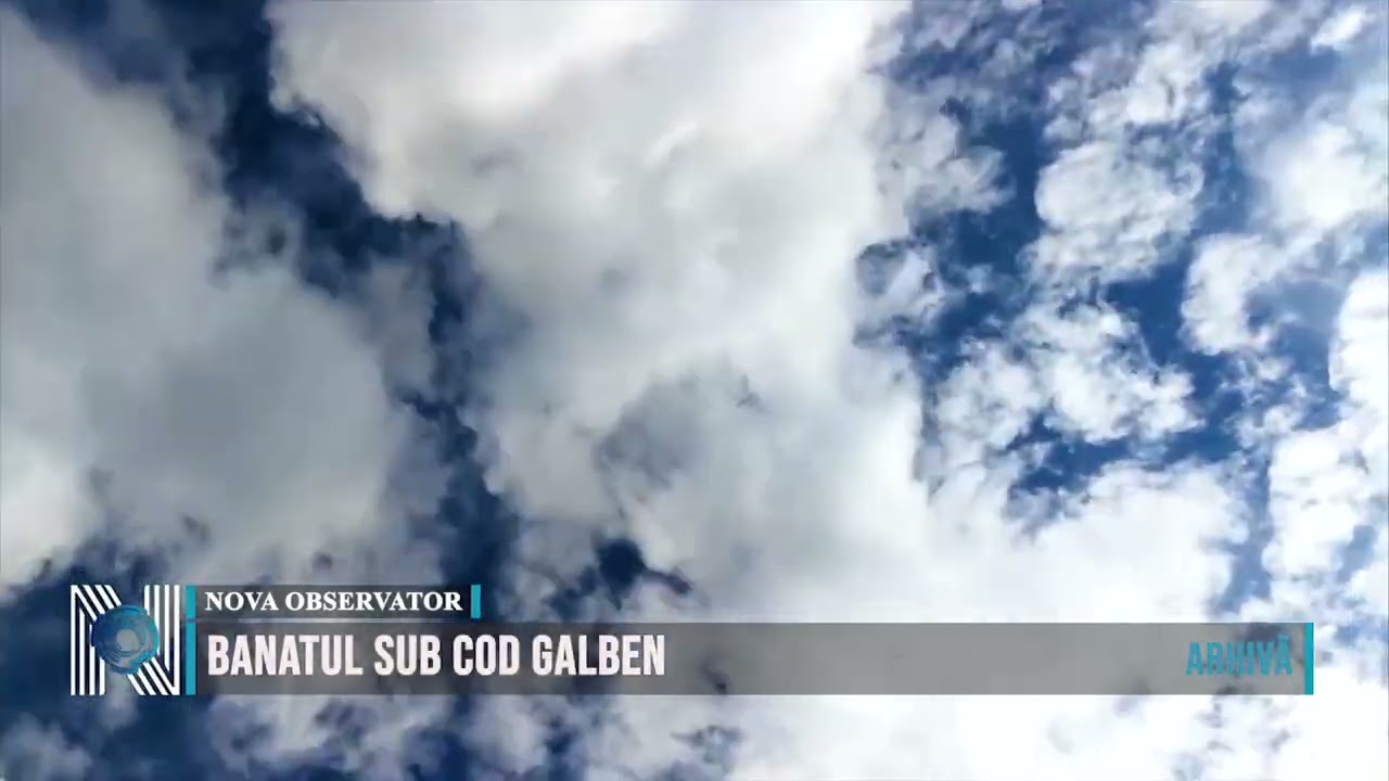 Banatul sub cod galben 