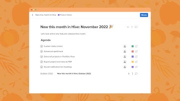 New in Hive This Month | November 2022
