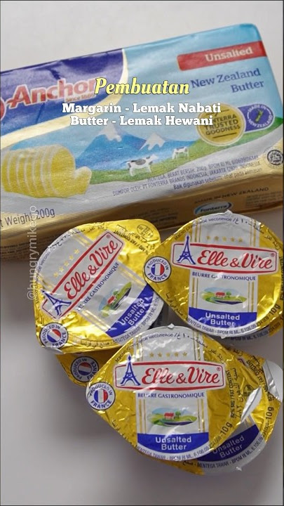 Beda margarin butter dan mentega #Mentega #Margarin #Butter #tipsdapur #tipsmasak #edukasi #lifehack