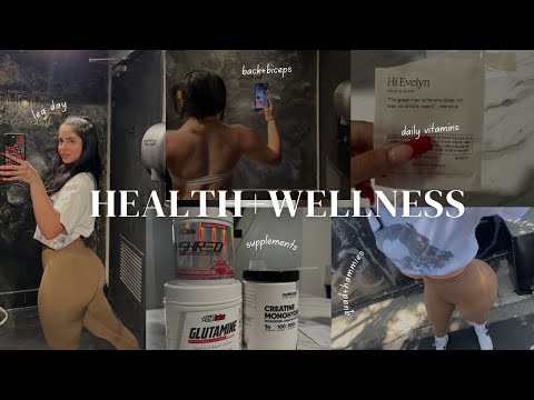 health & wellness vlog | back&bi+leg day