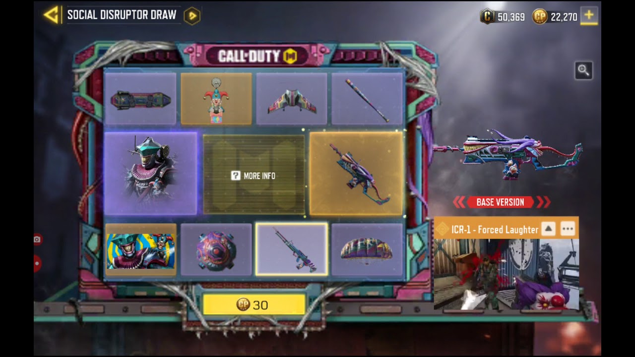 Social Disruptor Draw Icr 1 Forced Laughter Codm Youtube