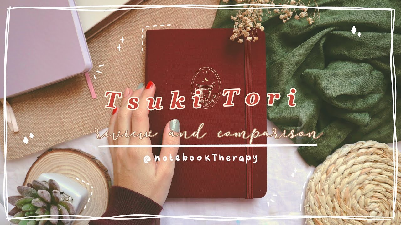Notebook Therapy Tsuki Night Time Edition Bullet Journal Review + Notebook  Comparison & Pen Test 