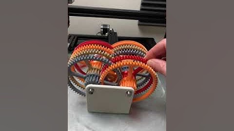 65000:1 gear ratio (3d printed gearbox)