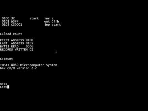 #32 IMSAI 8080 counting in assembly language