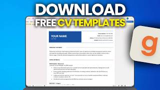 How to Download Free CV Templates For MS Word &amp; Google Docs (2026)