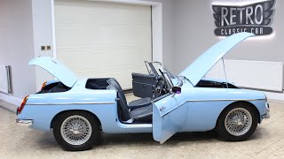 1964 Oselli MGB Roadster 1.9 Manual For Sale - Concours Restoration Exceptional | Iris Blue