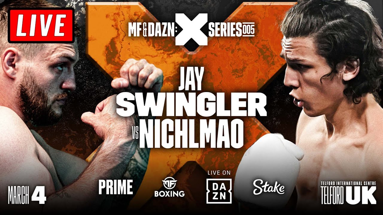 🔴 JAY SWINGLER vs NICHLMAO - MISFITS X SERIES 005 - BOXING FIGHT LIVE STREAM WATCH ALONG