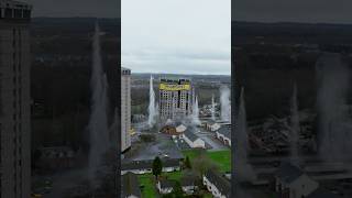 Three towers demolished🤯 click below to see how we did it👌 #demolition #explosion #destruction