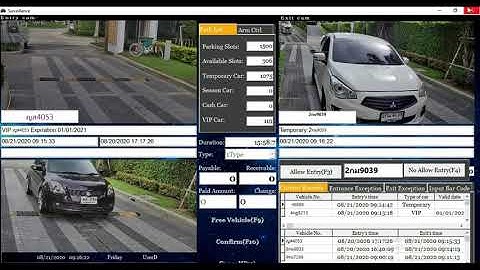 Thailand ALPR parking management license plate manufacture with high rate recognition