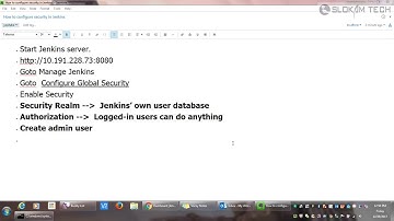 Configure Security to Jenkins Server | Security Realm | Authorization