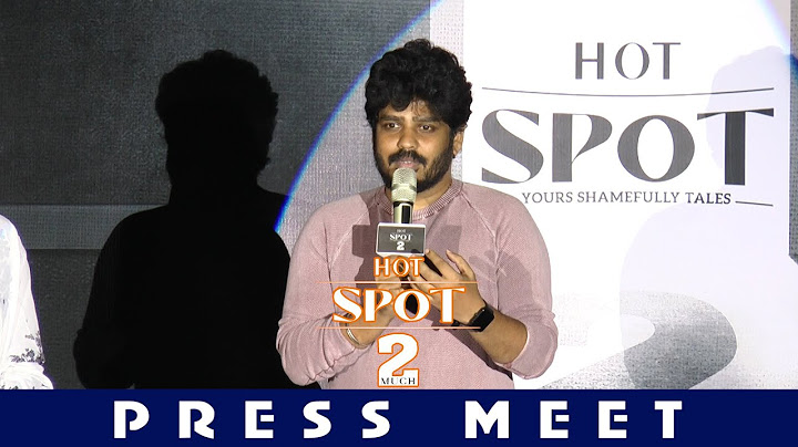 Director Vignesh Karthick Speech @ HOTSPOT 2 MUCH Press Meet and Launch Event | SangamamTV