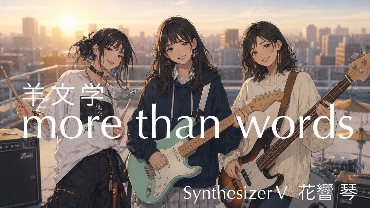 more than words（羊文学）Covered by 花響 琴【Synthesizer V】 - YouTube
