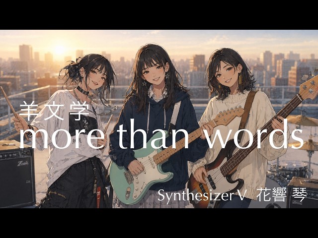 more than words（羊文学）Covered by 花響 琴【Synthesizer V】 - YouTube