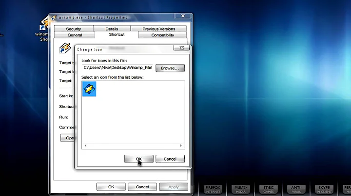 Windows 7: Customizing Pinned Taskbar Icons