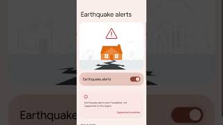 How To Enable Earthquake Alert 🚨 In Smartphone #shorts #Earthquakealert #earthquakes screenshot 4