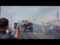 Big block f100 monster truck burnout at Shapiro steelfest 2019