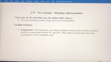 Modeling with Inequalities - Linear