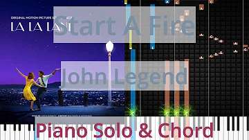 🎹Start A Fire, Solo & Chord, John Legend, Synthesia Piano