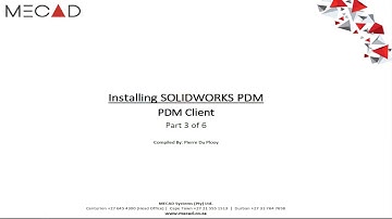 Install SOLIDWORKS PDM Client component