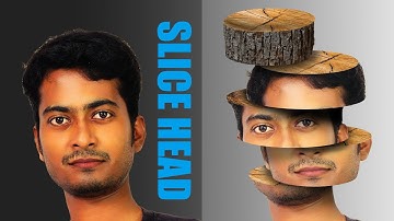 Photo Manipulation | Slice Head Effect in Adobe Photoshop