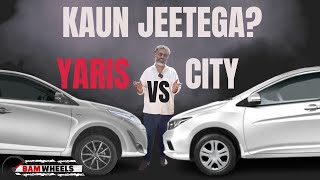 Toyota Yaris 1.3 VS Honda City 1.2 | Omer Arshad | Bamwheels