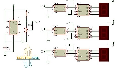 Contador desde 0 hasta 999 Usando C.I. 555 y simulado en Proteus