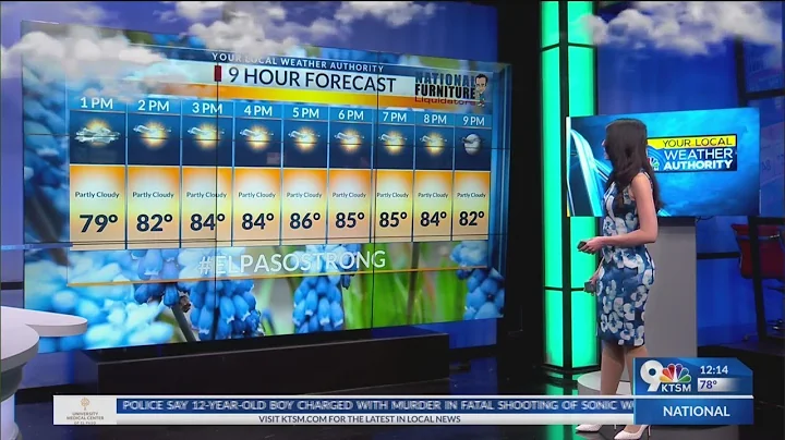 Afternoon weather update at 12 on Tuesday, May 16.