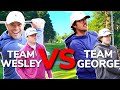 Team George vs Team Wesley! 2 v 2 SCRAMBLE w/ NEW Callaway ROGUE DRIVER