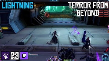 SWTOR MMO: Terror From Beyond 16-Person Operation | Level 80 Lightning Sorcerer