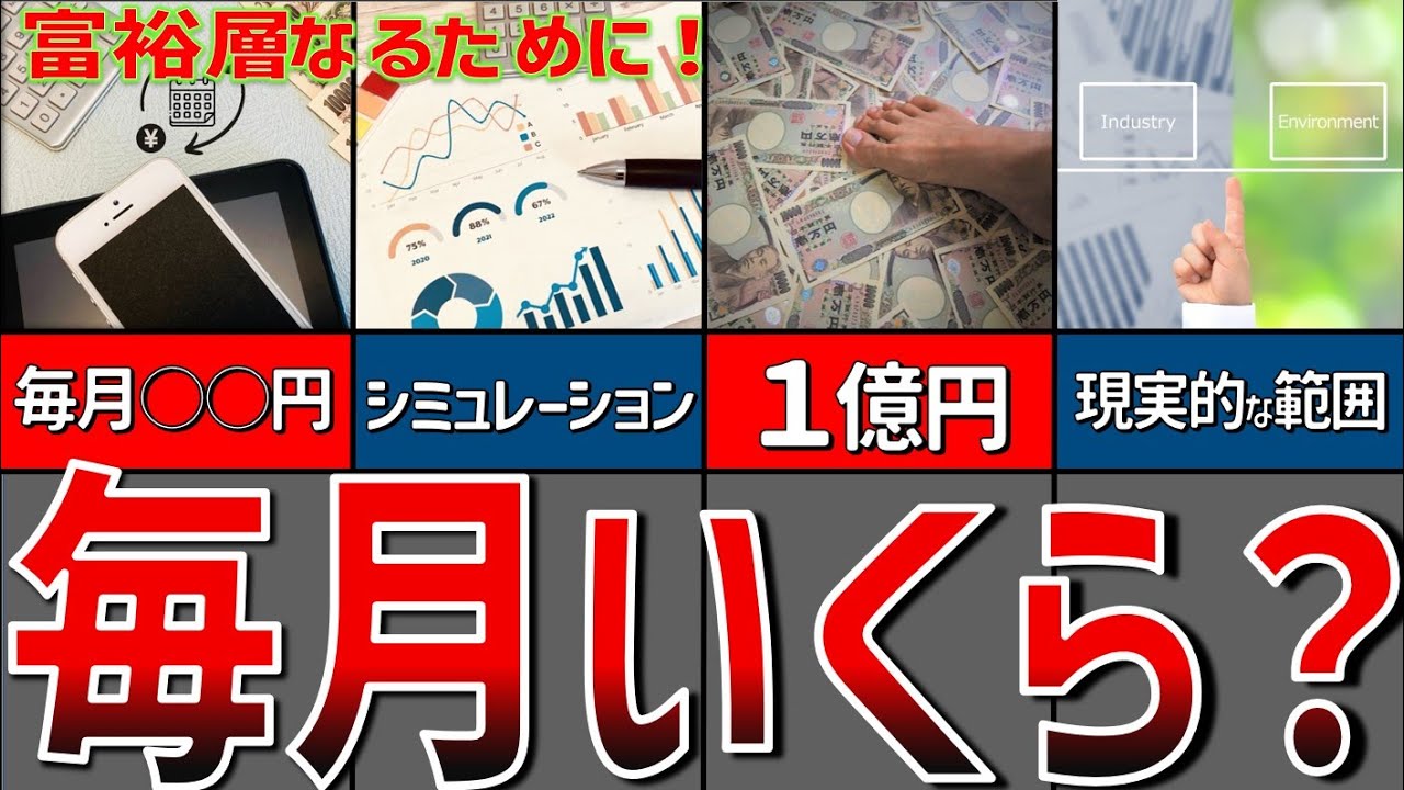 【ゆっくり解説】富裕層になれる投資術!毎月○○円の投資で富裕層へ!【節約 貯金】