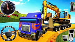 Heavy Excavator Construction Machines Simulator - Uphill Transport Truck Driving: Android Gameplay screenshot 5