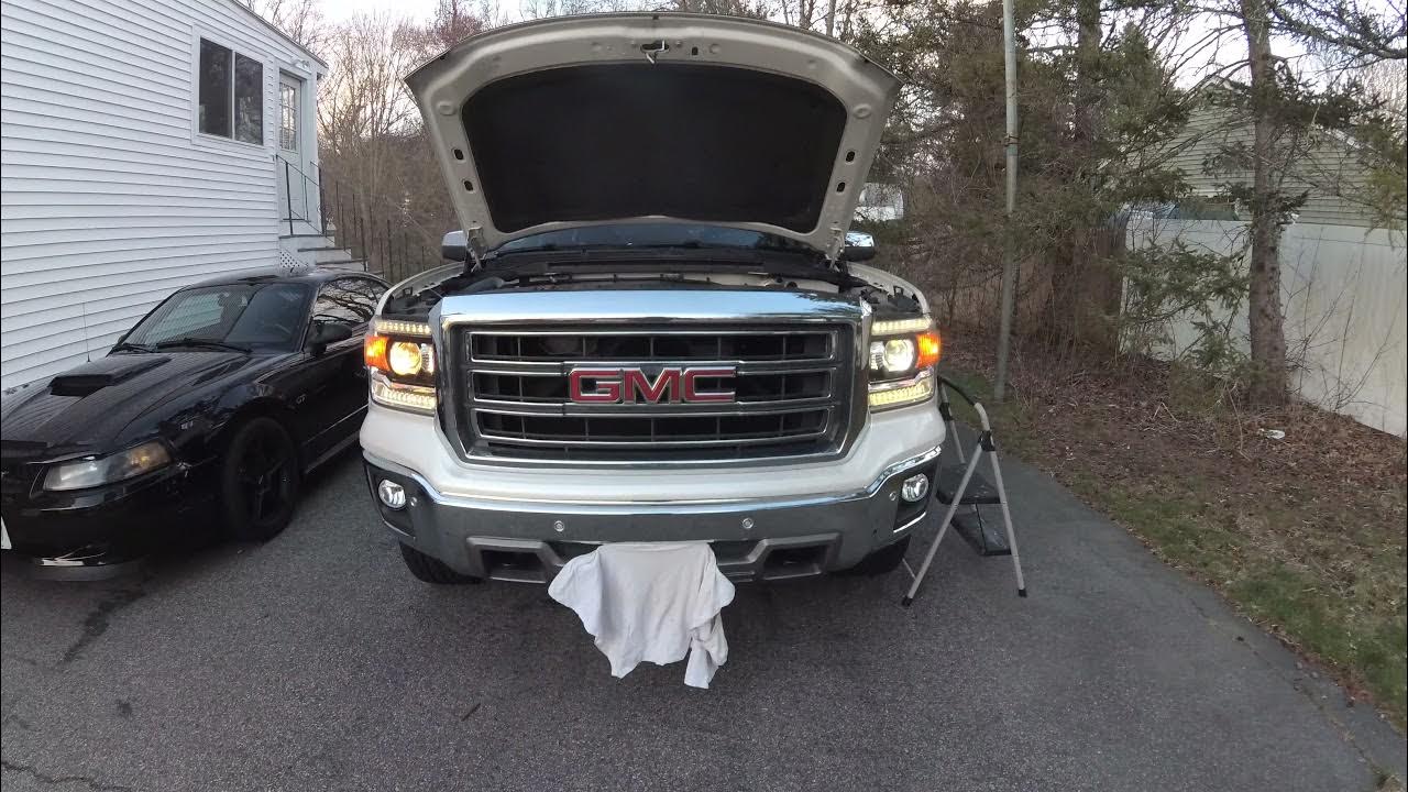 Installing LED Headlights in a 2014 GMC Sierra - YouTube