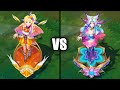Star Guardian Seraphine vs Faerie Court Seraphine Skins Comparison (League of Legends)