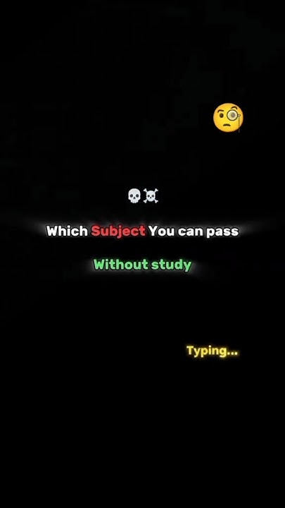 which-subject-you-can-pass-without-study-funny-memes-comedy