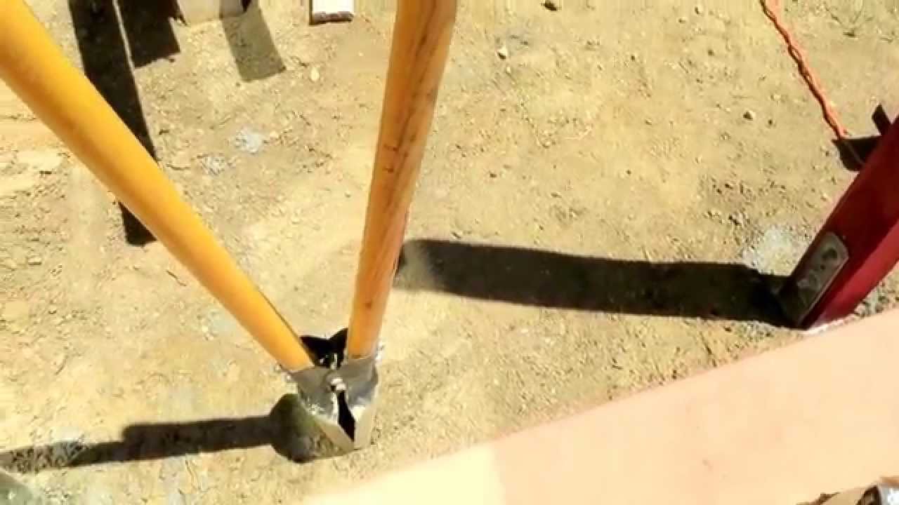 DIY 4X4 Post Anchors for Fence YouTube