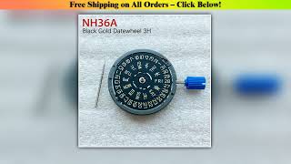 NEW Japan Golden NH36 Automatic Movement Mod Black-Gold - Hidden Gem Product | Smart Choice |