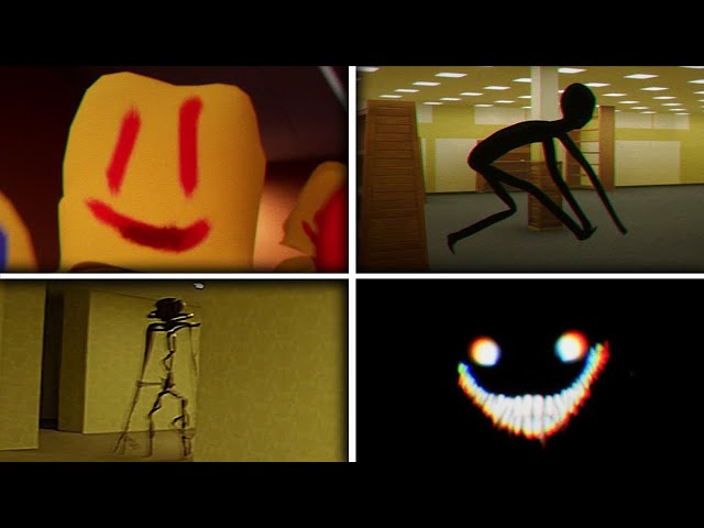 All Entity Jumpscares (Update 2) - Escape the Backrooms 