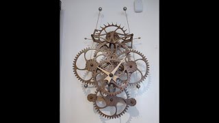 Assembling the Aion 2 Wooden Skeleton Clock brought to you by Cedar Clocks @cedarclocks