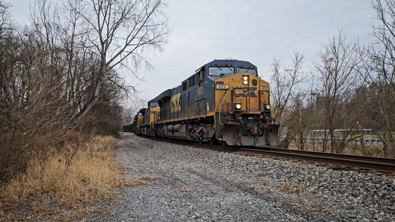 Strange horn, YN2, and unique hoppers on CSX coal train