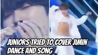 juniors tried to cover jimin dance and song