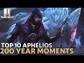 Top 10 Aphelios Bull$@*% 200 Year Moments | 2021 LoL esports