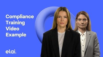 Compliance training example created with Elai.io
