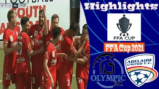 Adelaide Olympic vs Adelaide United Highlights All Goals (FFA Cup 2021) 17.10.2021