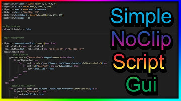 Roblox No-Clip Script Tutorial | Easy Button Toggle